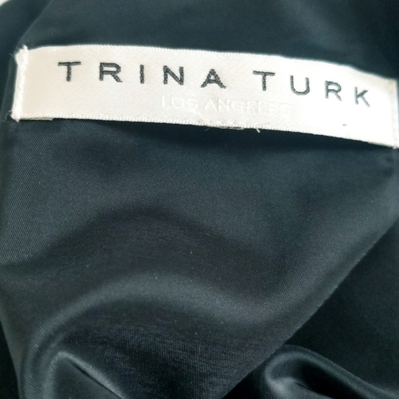 Trina Turk Black Long Sleeve Dress with Gold Button Details -  mordernwear.com